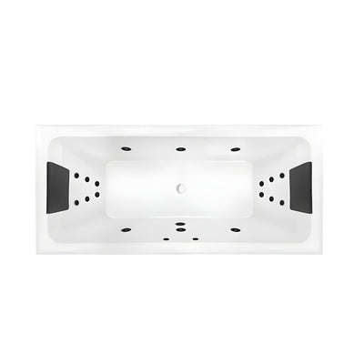 DECINA SAN DIEGO INSET DOLCE VITA SPA BATH GLOSS WHITE 1790MM WITH 18-JETS