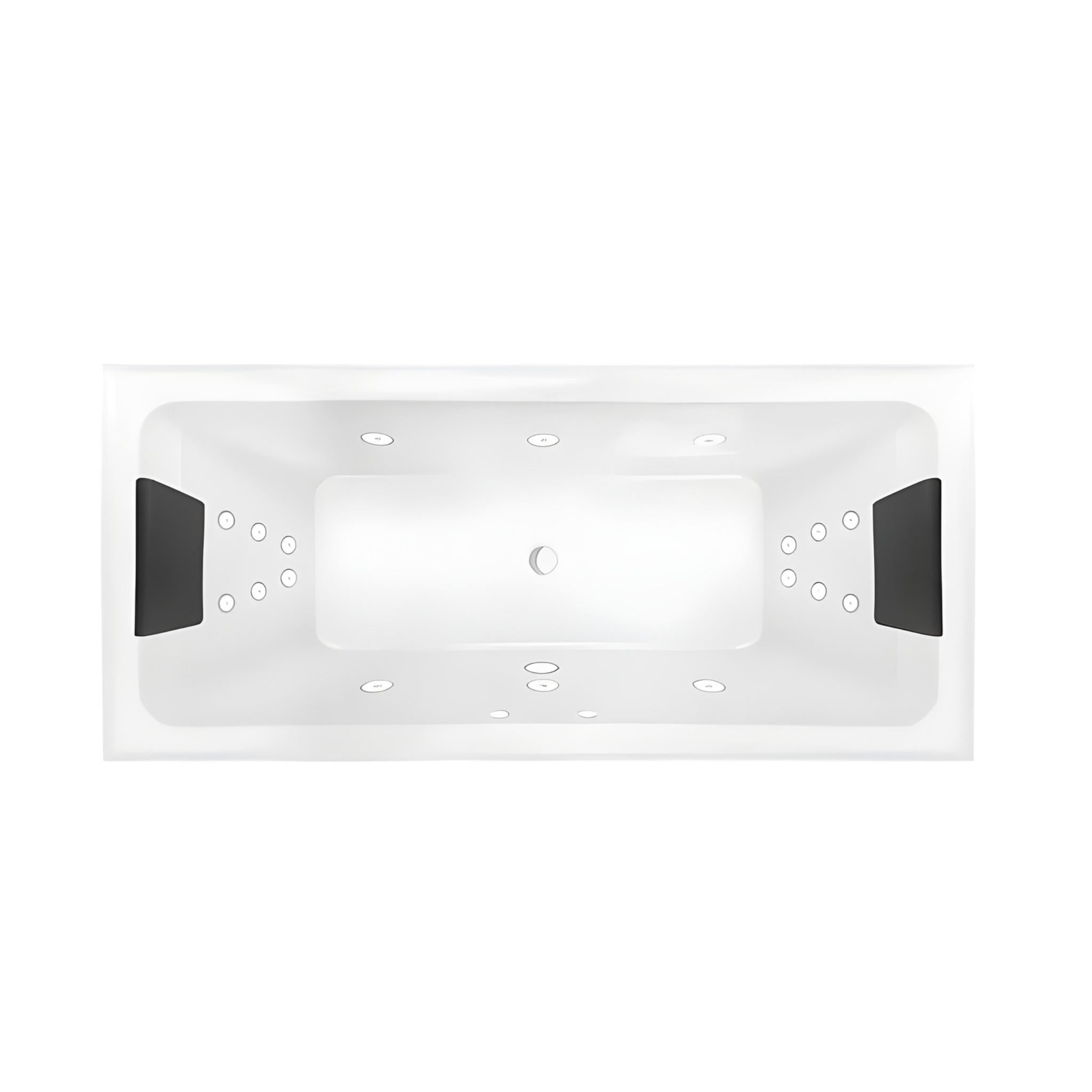 DECINA SAN DIEGO INSET DOLCE VITA SPA BATH GLOSS WHITE 1790MM WITH 18-JETS