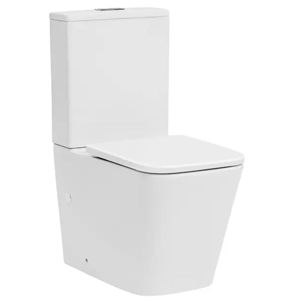 DECINA SAN DIEGO RIMLESS UNIVERSAL BACK-TO-WALL TOILET SUITE GLOSS WHITE