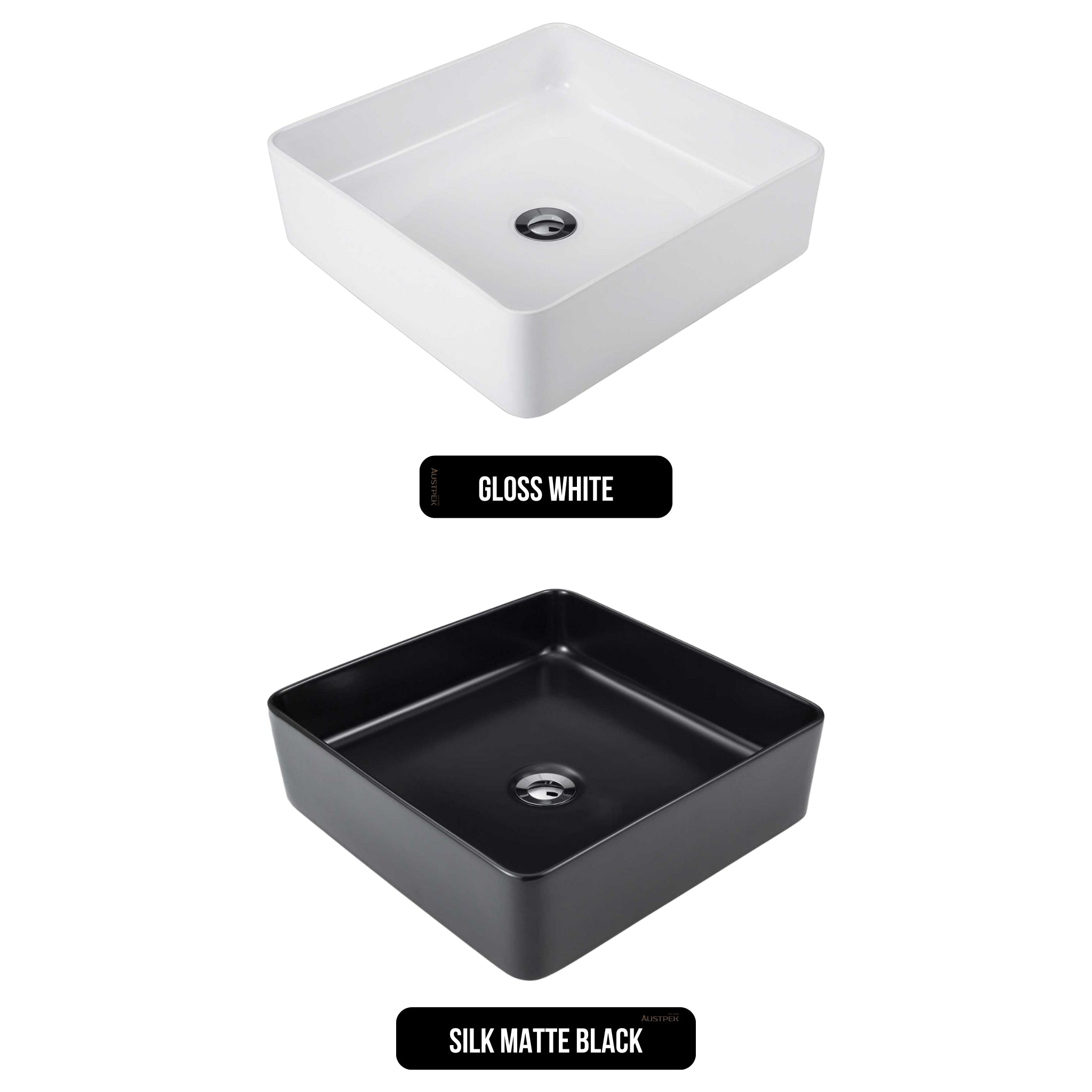 SEIMA PLATI 029 ABOVE COUNTER BASIN SILK MATTE BLACK 400MM