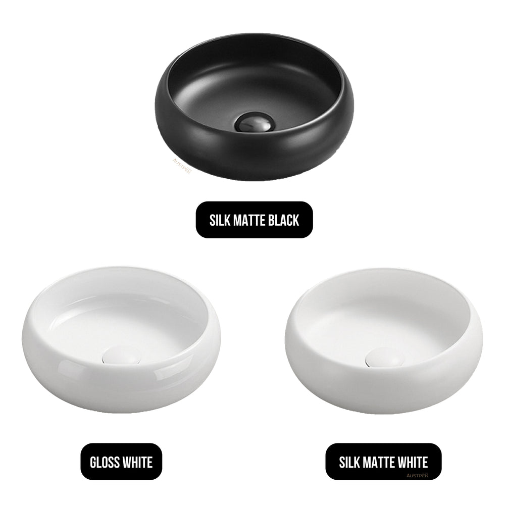 SEIMA ARKO 361 ABOVE COUNTER BASIN GLOSS WHITE 360MM
