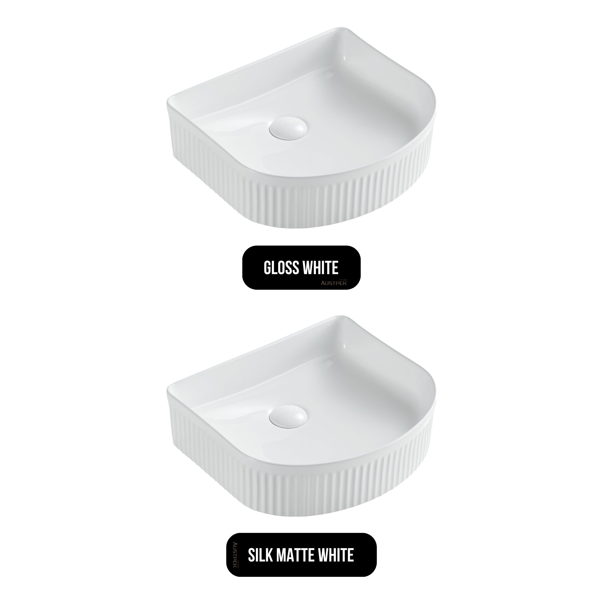 SEIMA CLEO 410 ABOVE COUNTER BASIN GLOSS WHITE 415MM