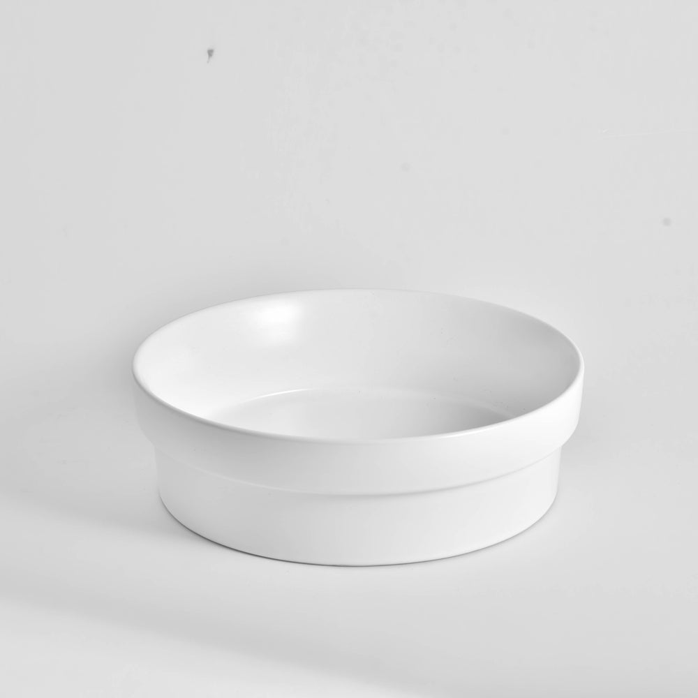CLAYA ROUND SEMI INSET BASIN MATTE WHITE 400MM