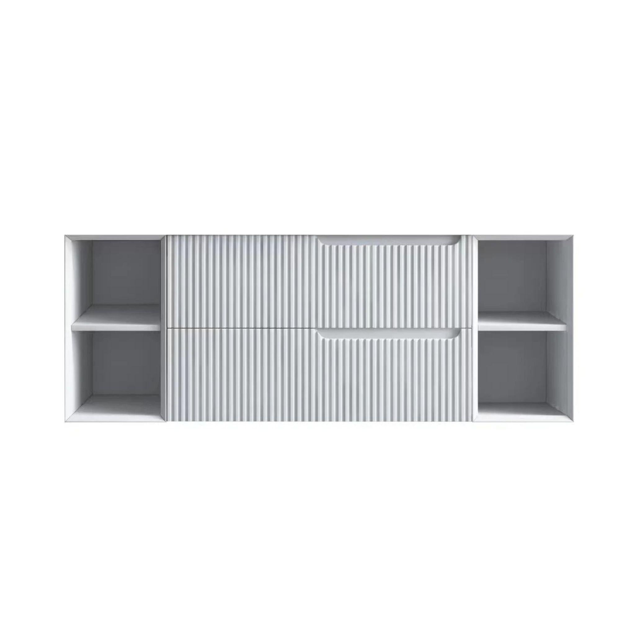 INFINITY SERSI MATTE WHITE 1500MM SINGLE BOWL WALL HUNG VANITY