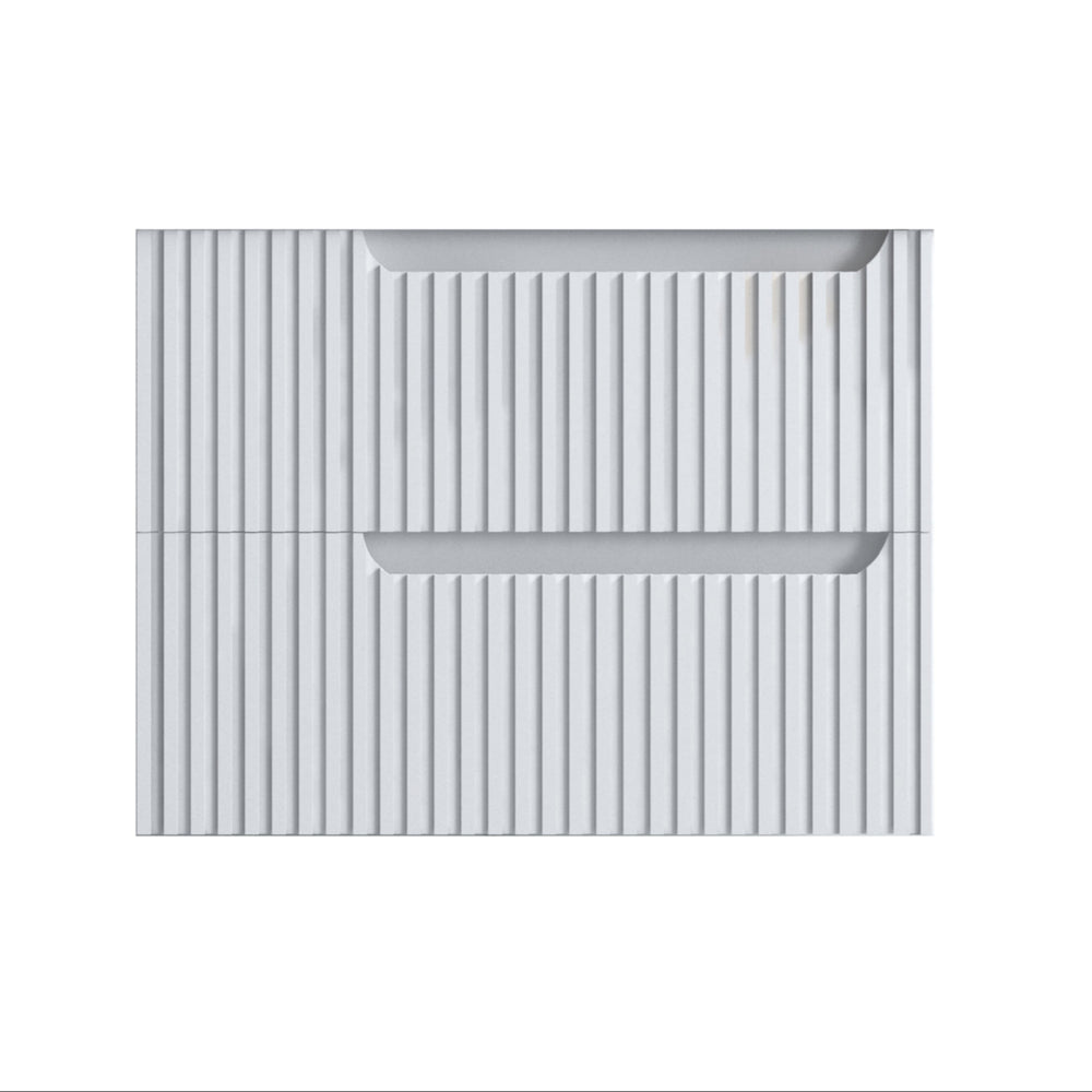 INFINITY SERSI MATTE WHITE 600MM SINGLE BOWL WALL HUNG VANITY