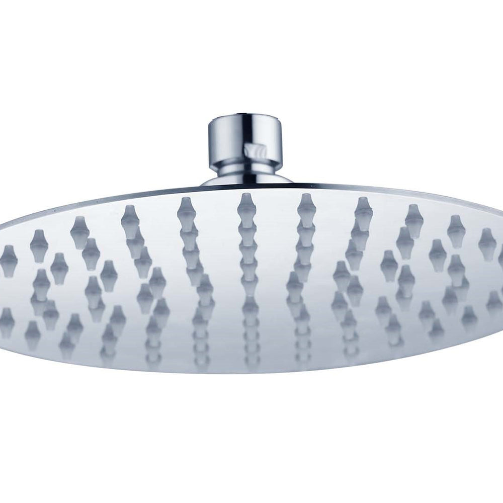 HELLYCAR ROUND SHOWER HEAD 200MM STAINLESS STEEL