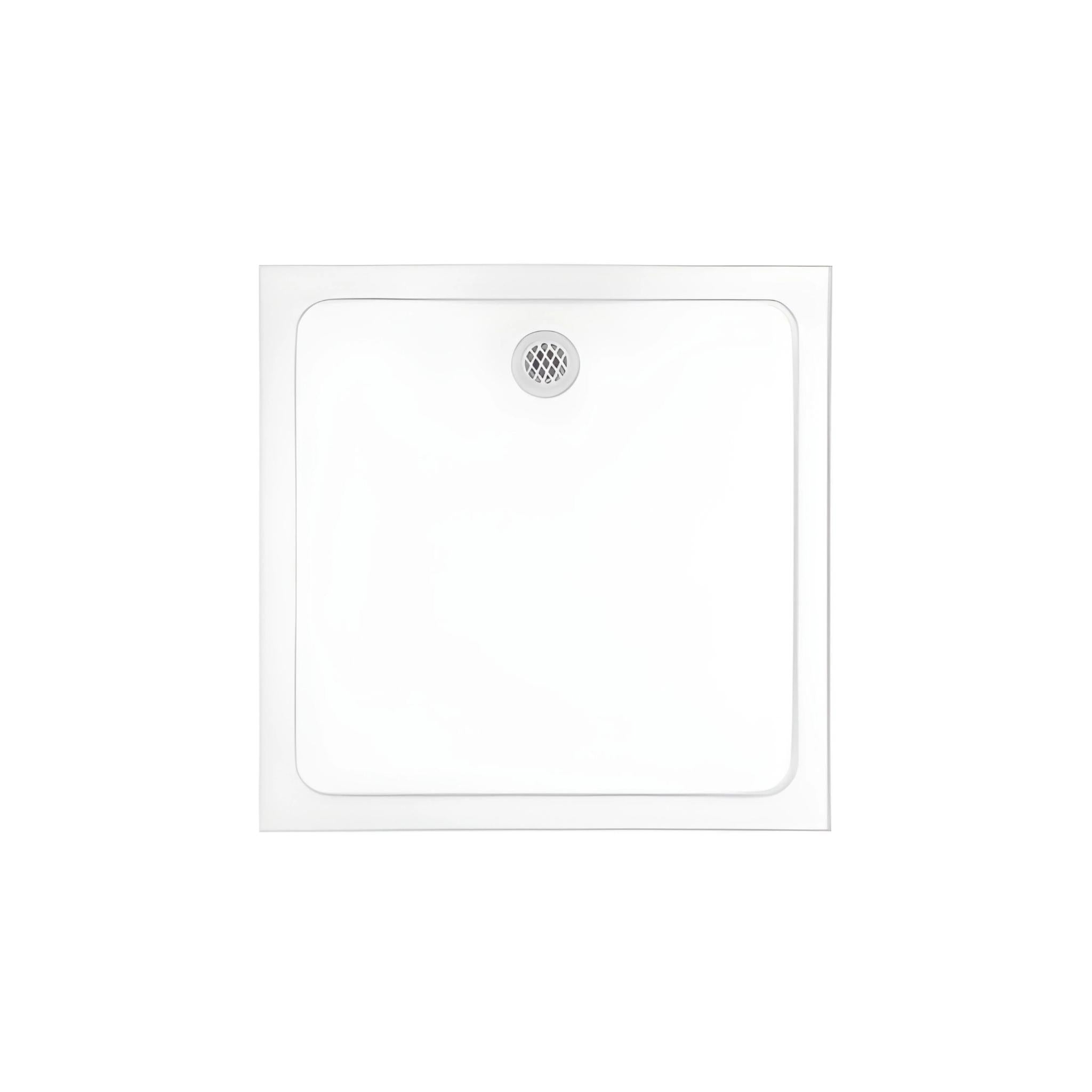 DECINA PRELUDE REAR OUTLET SHOWER BASE GLOSS WHITE (AVAILABLE IN 895MM AND 1000MM)