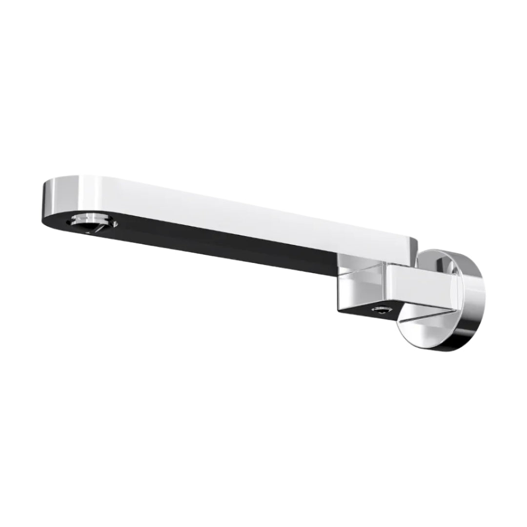 Linsol Shenay S2 Swivel Wall Bath Spout 230mm Chrome