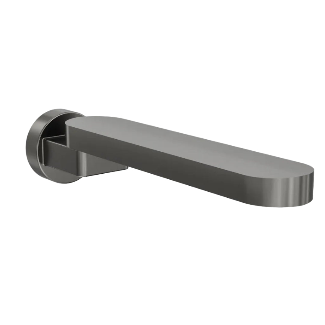 Linsol Shenay S2 Swivel Wall Bath Spout 230mm Gunmetal alt view