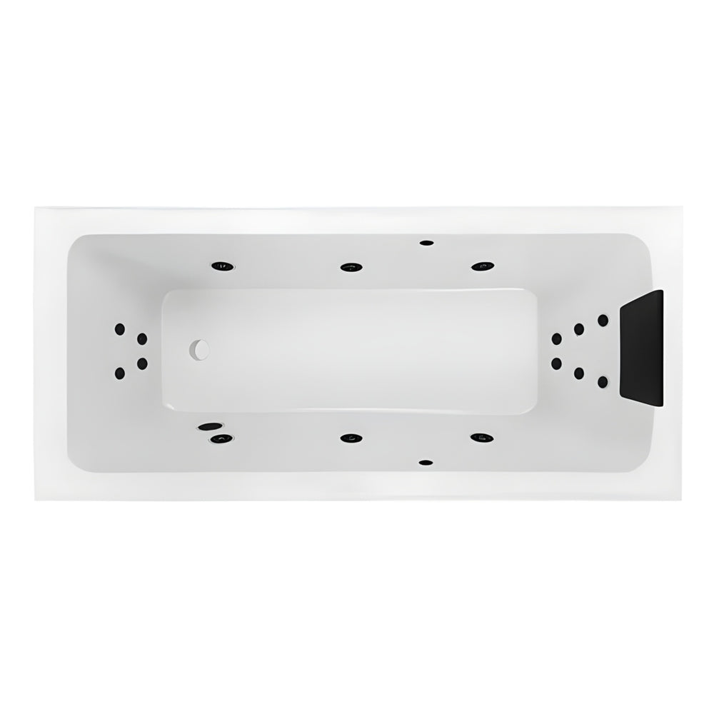 DECINA SHENSEKI INSET DOLCE VITA SPA BATH GLOSS WHITE (AVAILABLE IN 1395MM, AND 1515MM) WITH 16-JETS