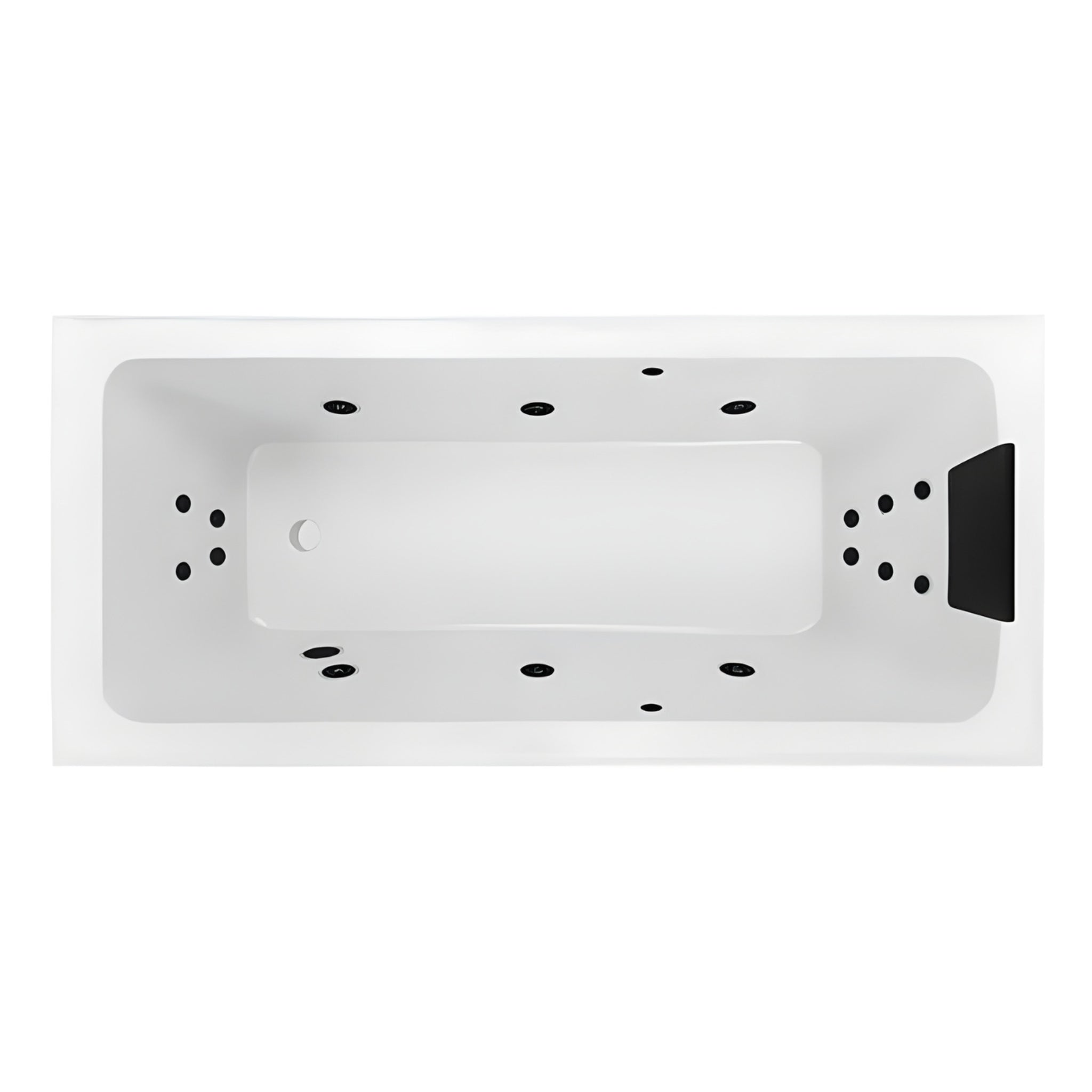 DECINA SHENSEKI INSET DOLCE VITA SPA BATH GLOSS WHITE (AVAILABLE IN 1395MM, AND 1515MM) WITH 16-JETS