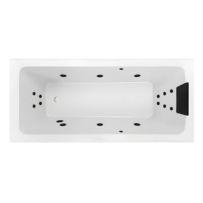 DECINA SHENSEKI INSET DOLCE VITA SPA BATH GLOSS WHITE (AVAILABLE IN 1395MM, AND 1515MM) WITH 16-JETS