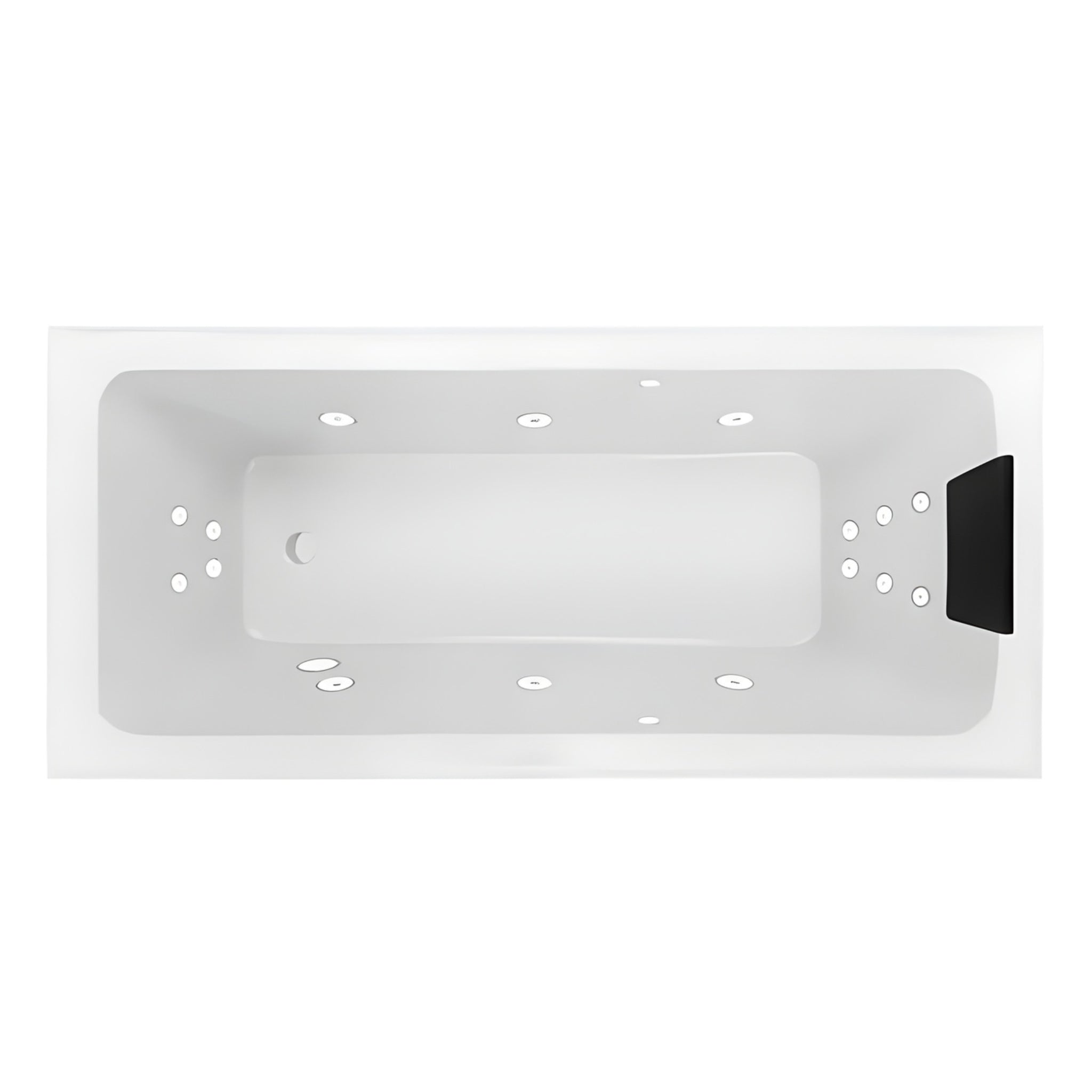 DECINA SHENSEKI INSET DOLCE VITA SPA BATH GLOSS WHITE (AVAILABLE IN 1395MM, AND 1515MM) WITH 16-JETS