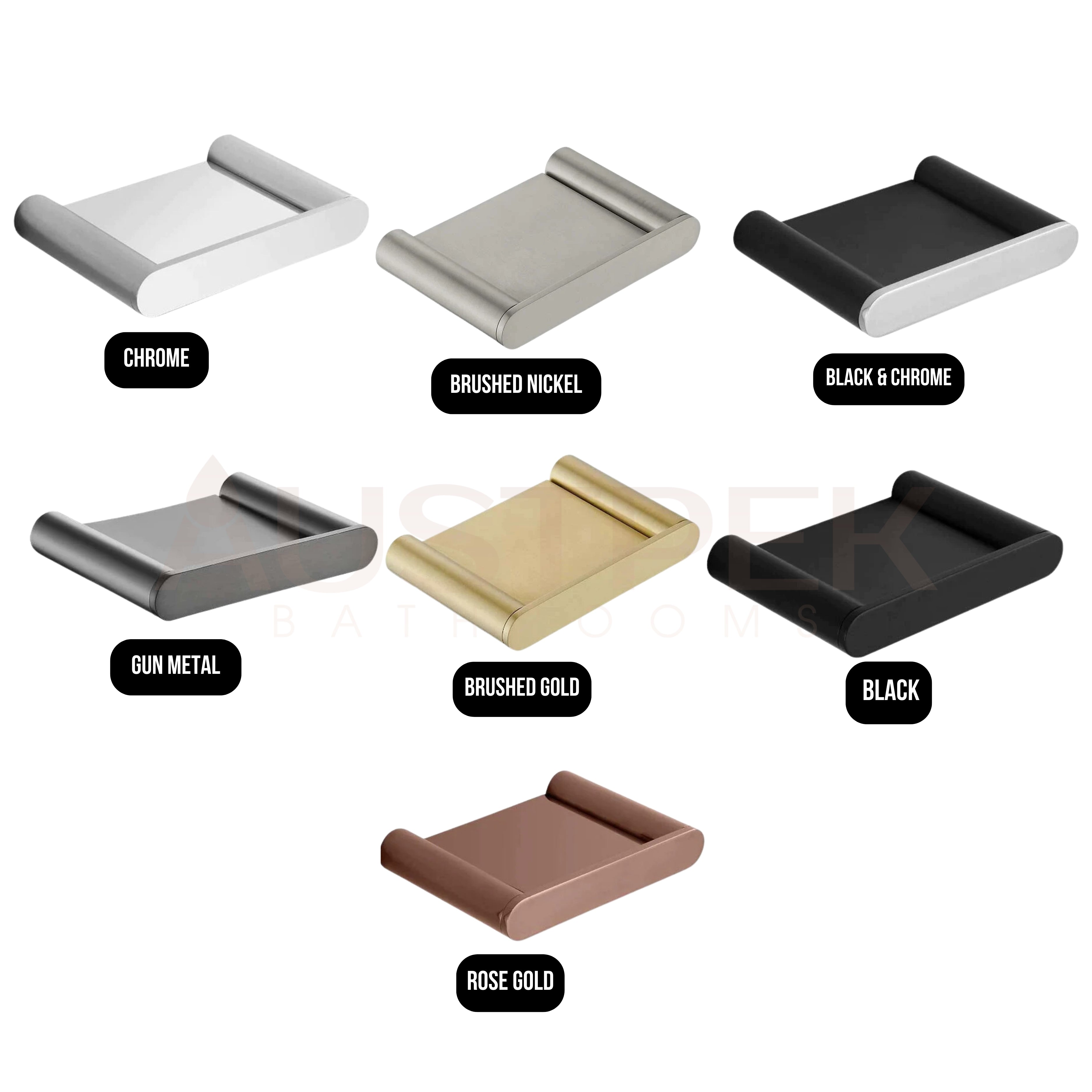 TAPART SLEEK SOAP DISH BLACK / CHROME 106MM