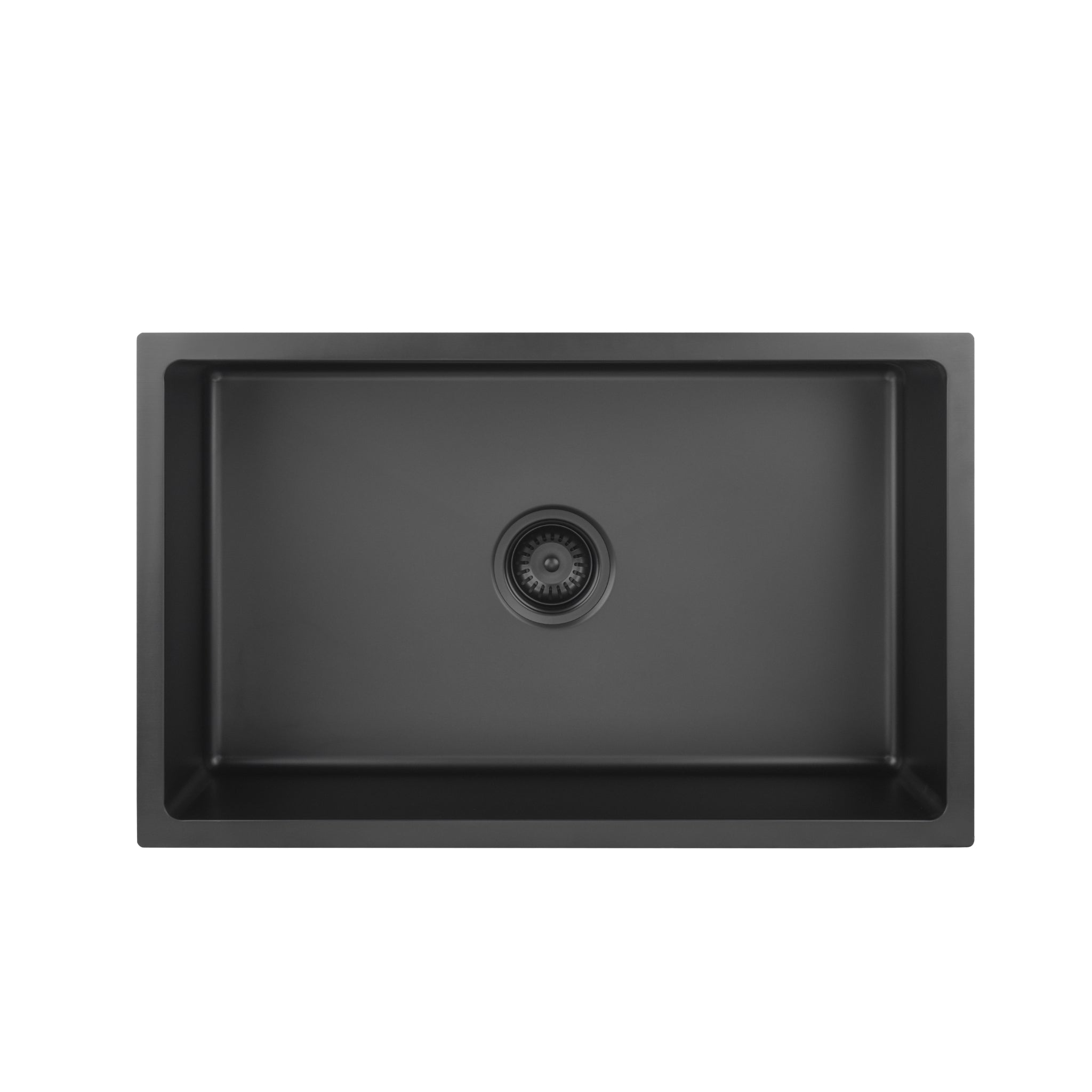 VITO STAINLESS STEEL SINGLE BOWL UNDERMOUNT KITCHEN SINK MATTE BLACK 750MM