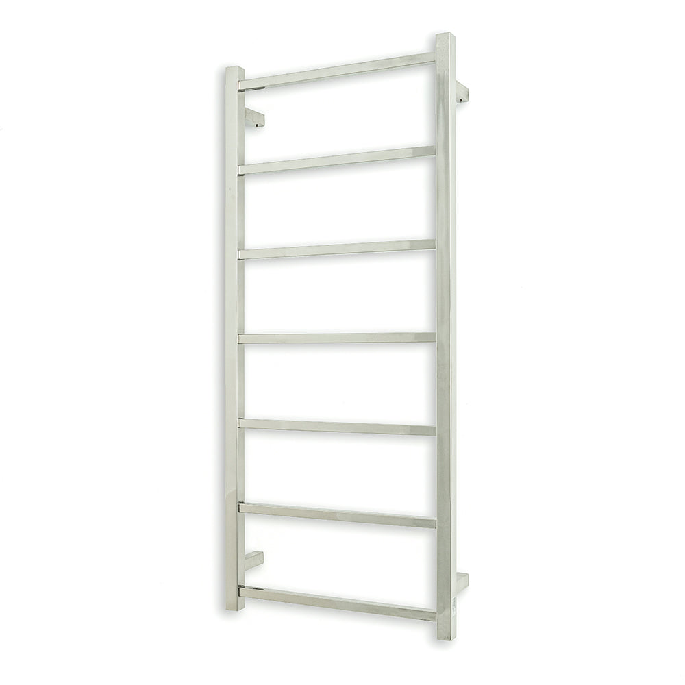 RADIANT HEATING 7-BARS SQUARE NON-HEATED TOWEL RAIL CHROME 500MM