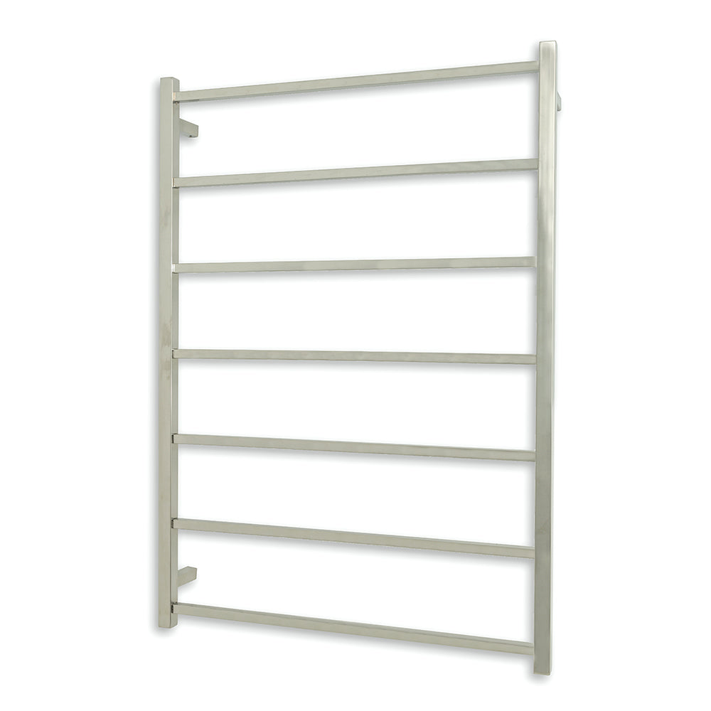 RADIANT HEATING 7-BARS SQUARE NON-HEATED TOWEL RAIL CHROME 800MM