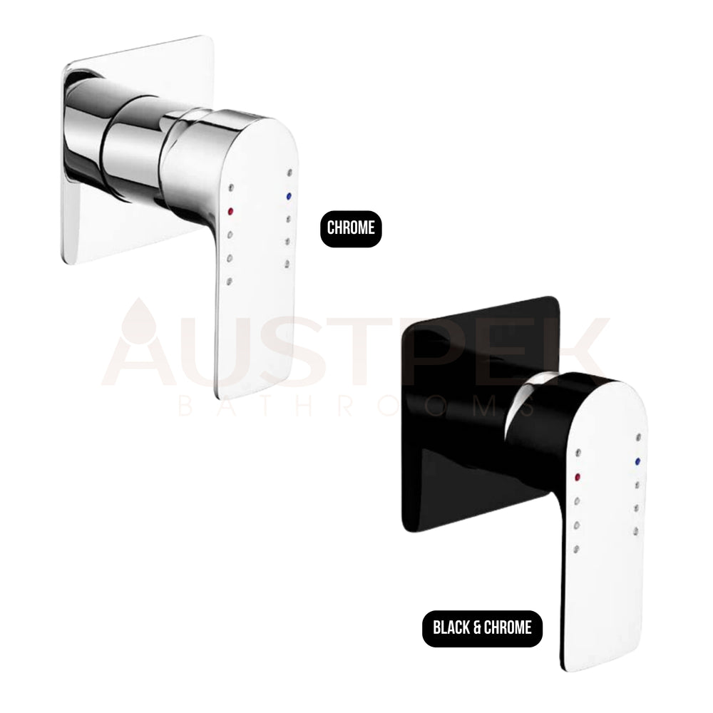 TAPART SLEEK WALL MIXER LUXURY BLACK AND CHROME
