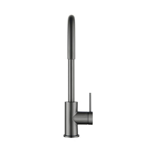 BELLA VISTA MICA GOOSENECK SINK MIXER 371MM GUN METAL