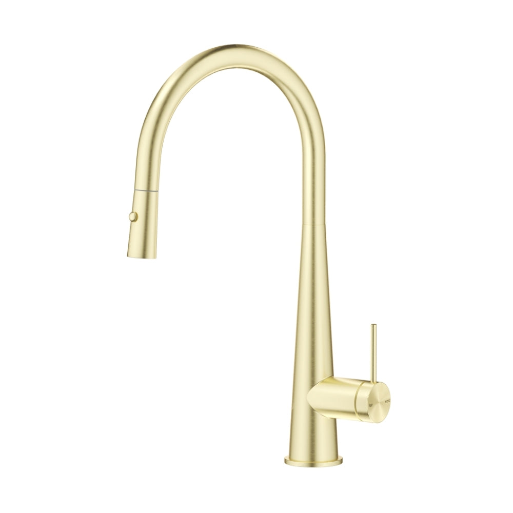 BELLA VISTA MICA LEAD FREE PULL-OUT CONE SINK MIXER 424MM FRENCH GOLD