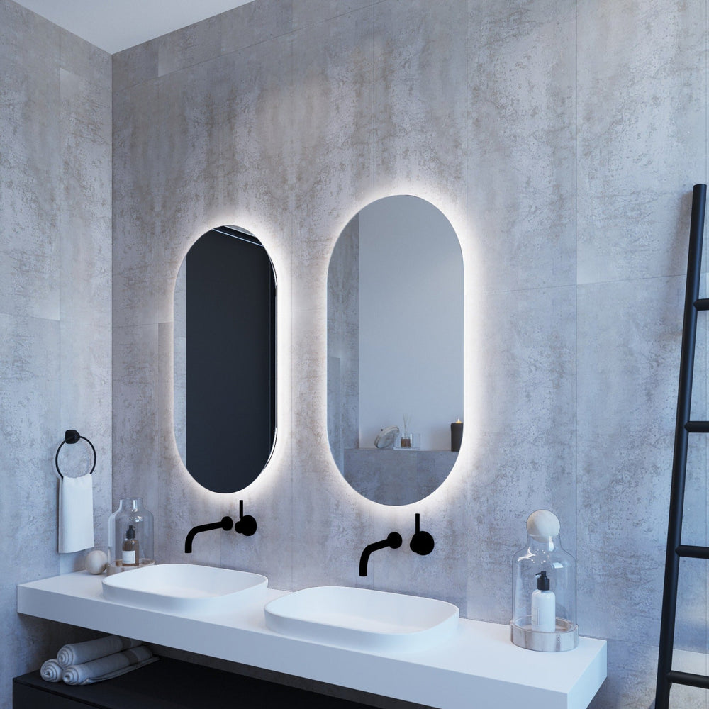 THERMOGROUP ABLAZE PREMIUM SO RANGE BACK-LIT COOL LED MIRROR 445X930MM