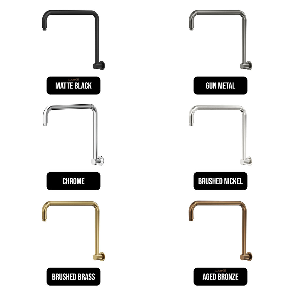 LINSOL SOFIA UPSWEPT ARM 405MM AGED BRONZE