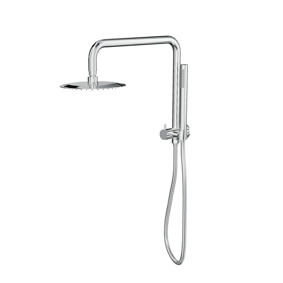 LINSOL SOFIA SHORT SHOWER COMBINATION WITH SLIM HANDPIECE WITH 200MM ROUND HEAD CHROME