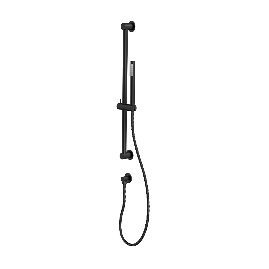 LINSOL SOFIA SLIDING SHOWER RAIL WITH SLIM HANDPIECE MATTE BLACK