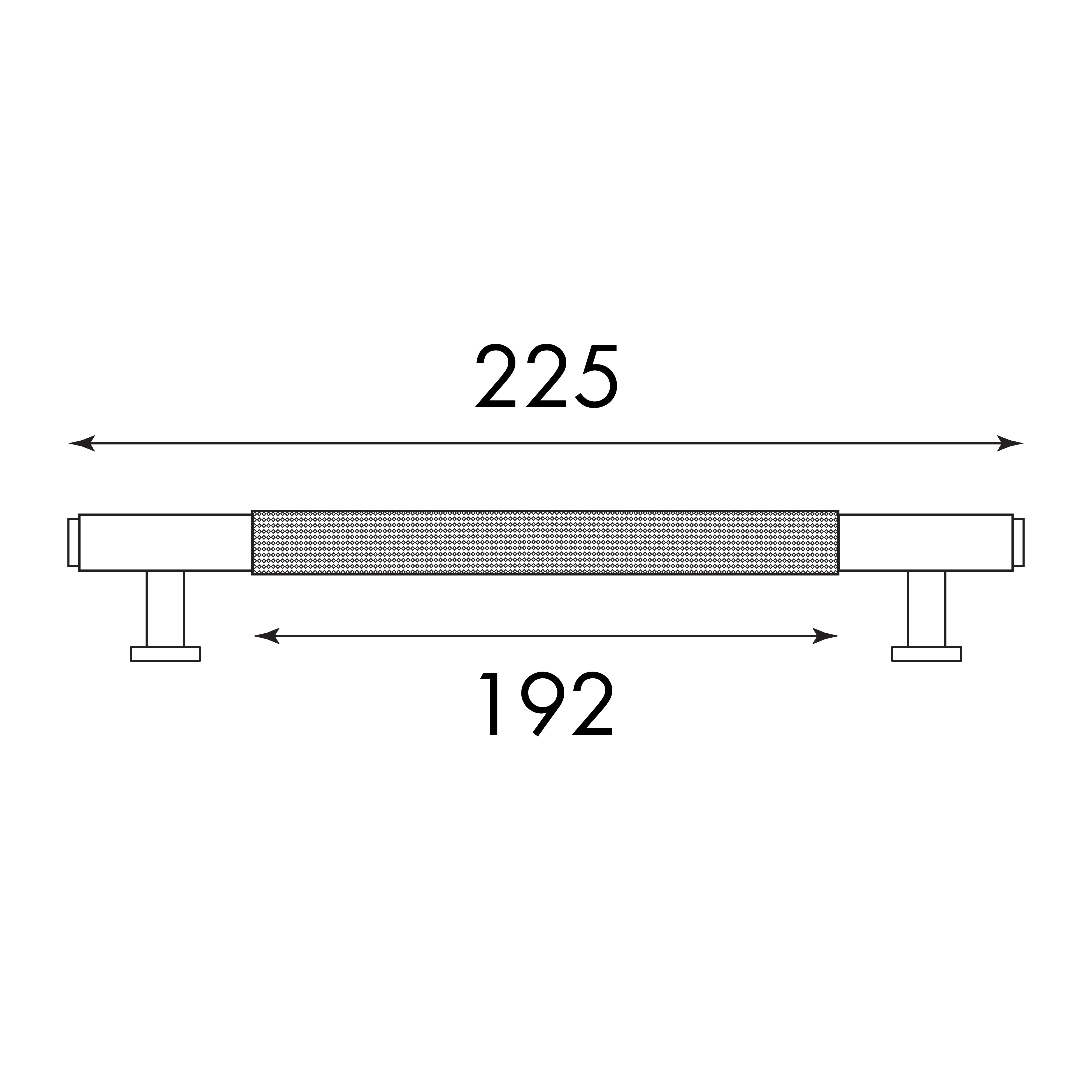 OTTI SOHO HANDLE GUN METAL (MULTIPLE SIZES AVAILABLE)