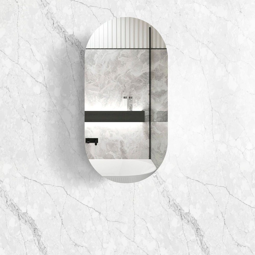 OTTI NOOSA BLACK OAK SHAVING CABINET 450X900MM