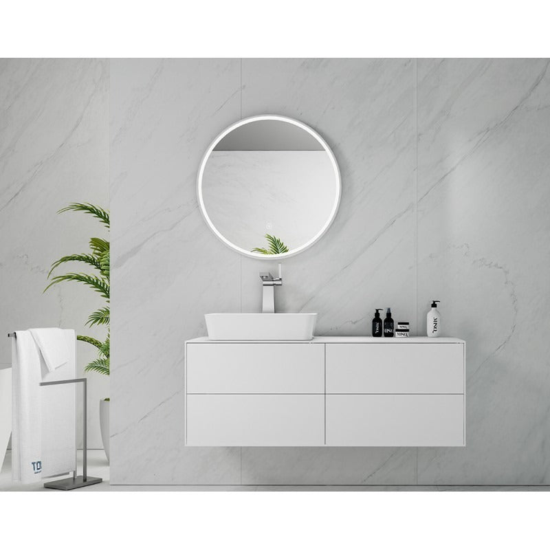 BELBAGNO MARMO LED MIRROR WHITE 700X700MM