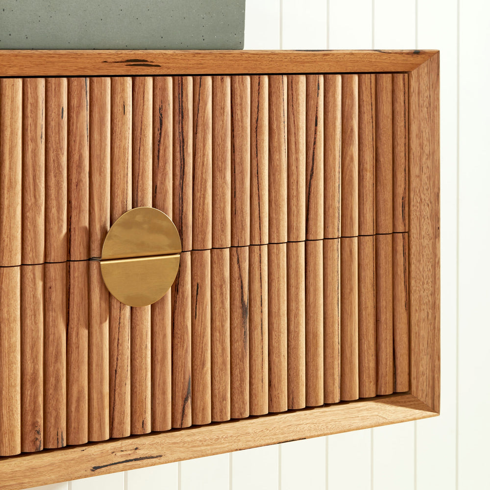 JR BESPOKE SPOKE SOLID TIMBER CUSTOM WALL HUNG VANITY (ALL SIZING)