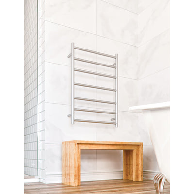 THERMOGROUP STRAIGHT ROUND LADDER HEATED TOWEL RAIL 800MM