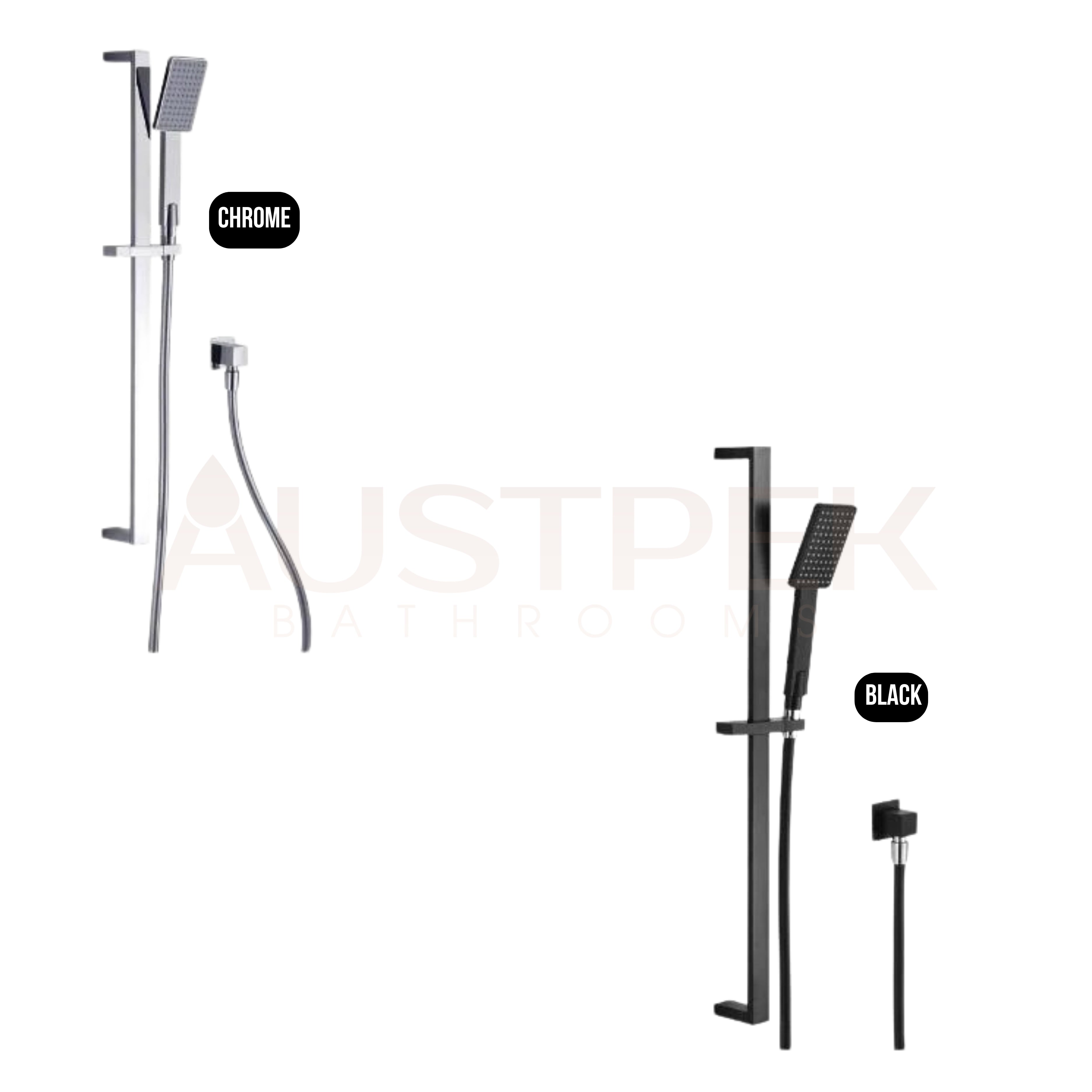 HELLYCAR BONZA HAND SHOWER ON RAIL CHROME