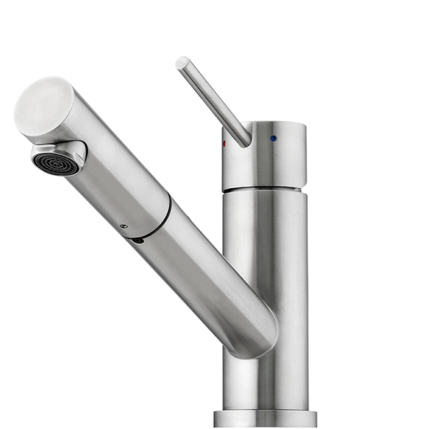 OLIVERI ESSENTE 316 LEAD FREE SWIVEL MIXER 180MM STAINLESS STEEL