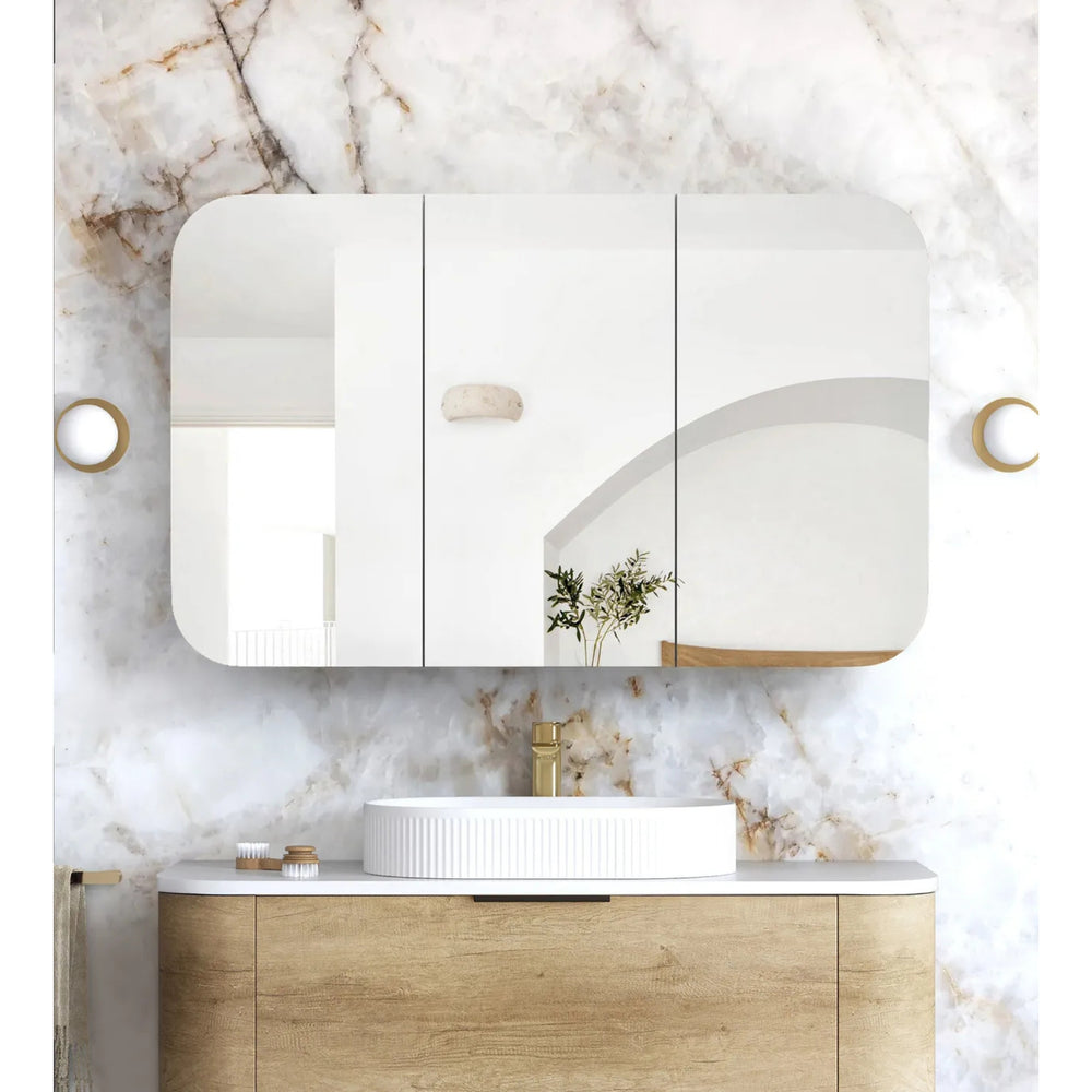 OTTI NEWPORT NATURAL OAK SHAVING CABINET 1200X750MM