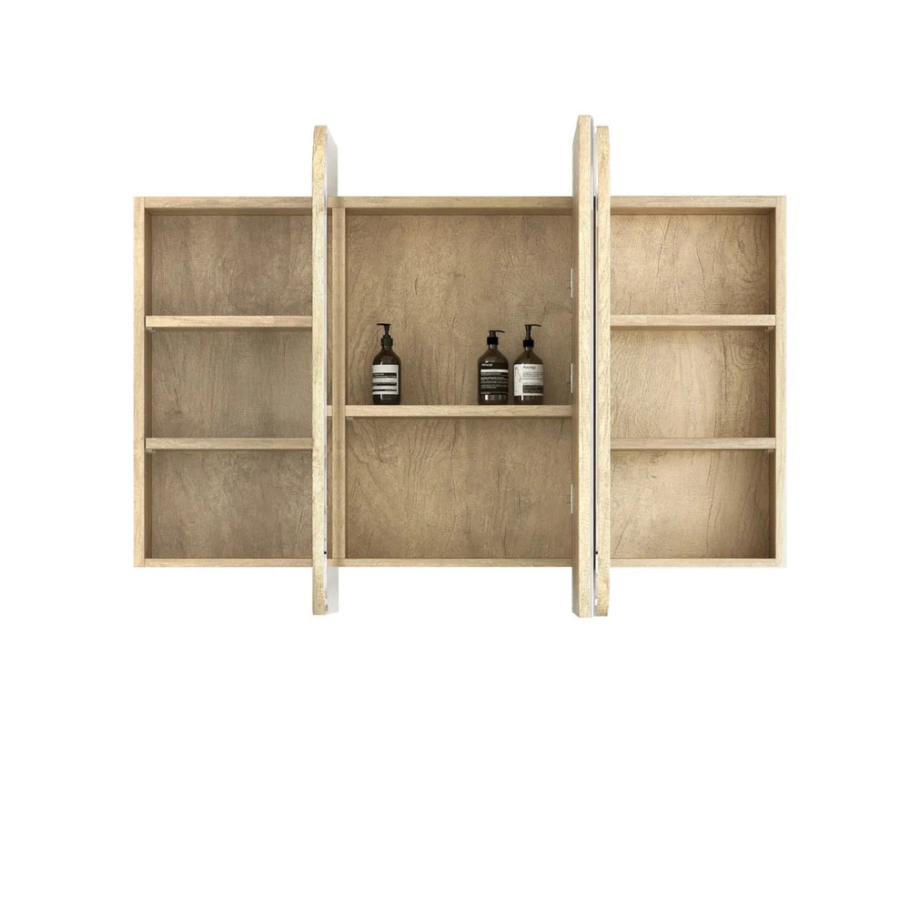 OTTI NEWPORT NATURAL OAK SHAVING CABINET 1200X750MM