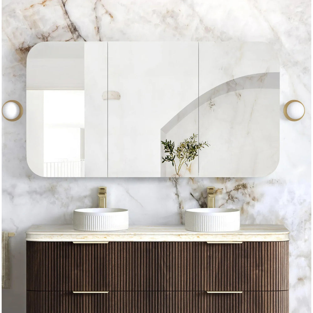 OTTI NEWPORT SABLE WALNUT SHAVING CABINET 1500X750MM