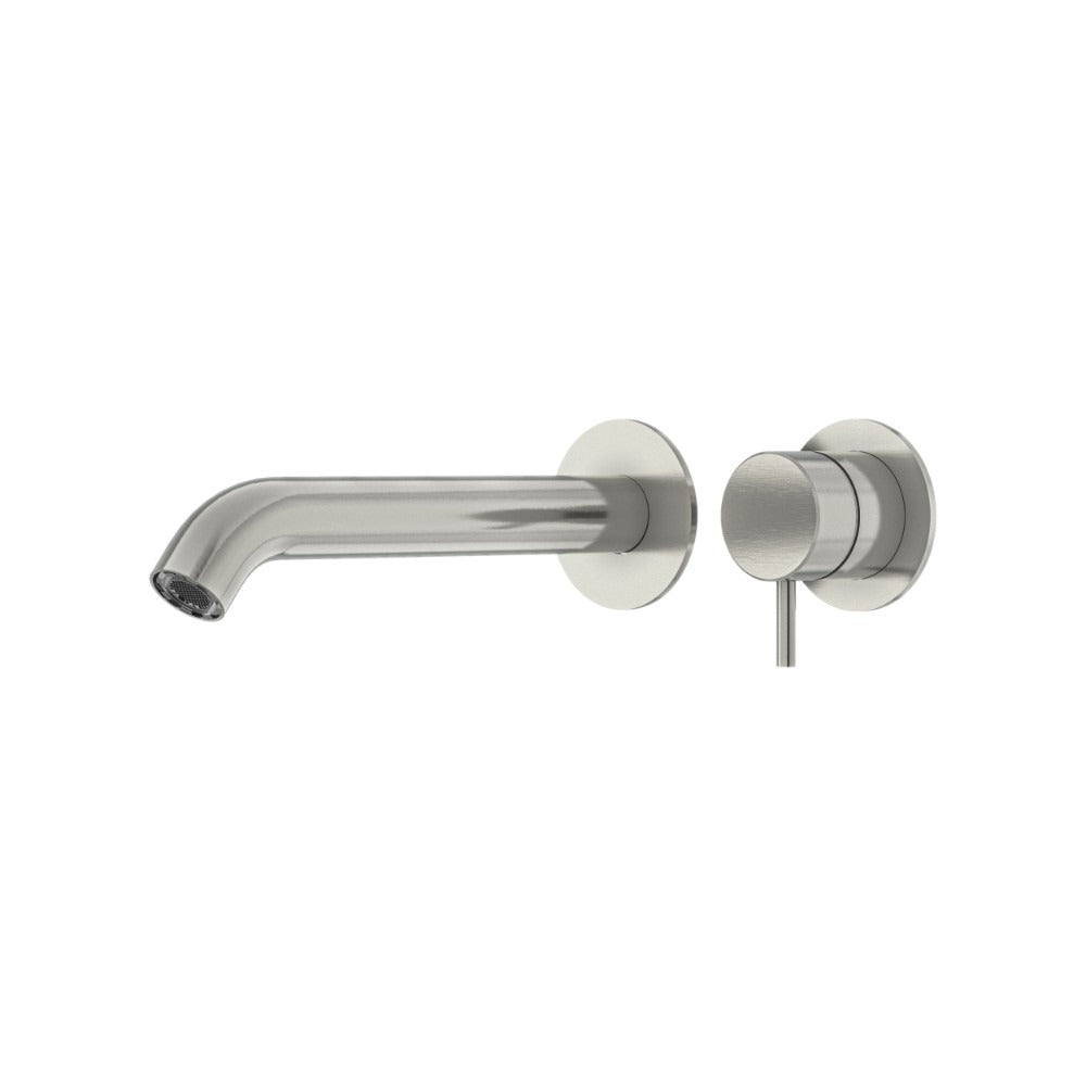 LINKWARE ELLE 316 WALL BASIN / BATH MIXER 200MM BRUSHED STAINLESS