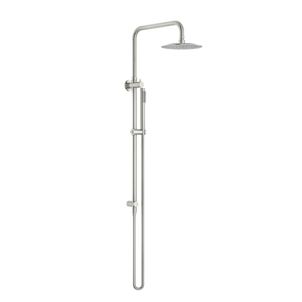 LINKWARE ELLE 316 TWIN SHOWER ON RAIL 620MM BRUSHED STAINLESS