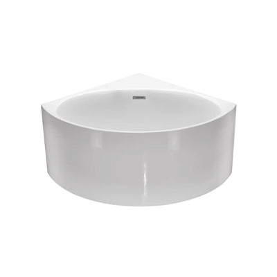 MERCIO STANFORD TRIANGLE CORNER BATHTUB GLOSS WHITE 1200MM