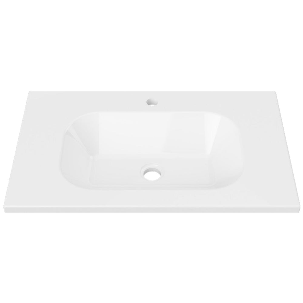 DUROCLASS STADIUM GLOSS WHITE SINGLE BOWL UNDERMOUNT VANITY TOP (MULTIPLE SIZES AVAILABLE)