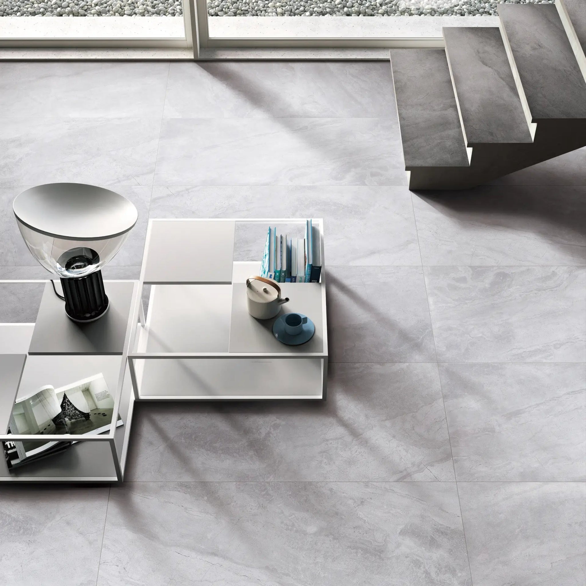 ELITE STARI WHITE LAPPATO 600X600MM SQUARE TILE (PER BOX)