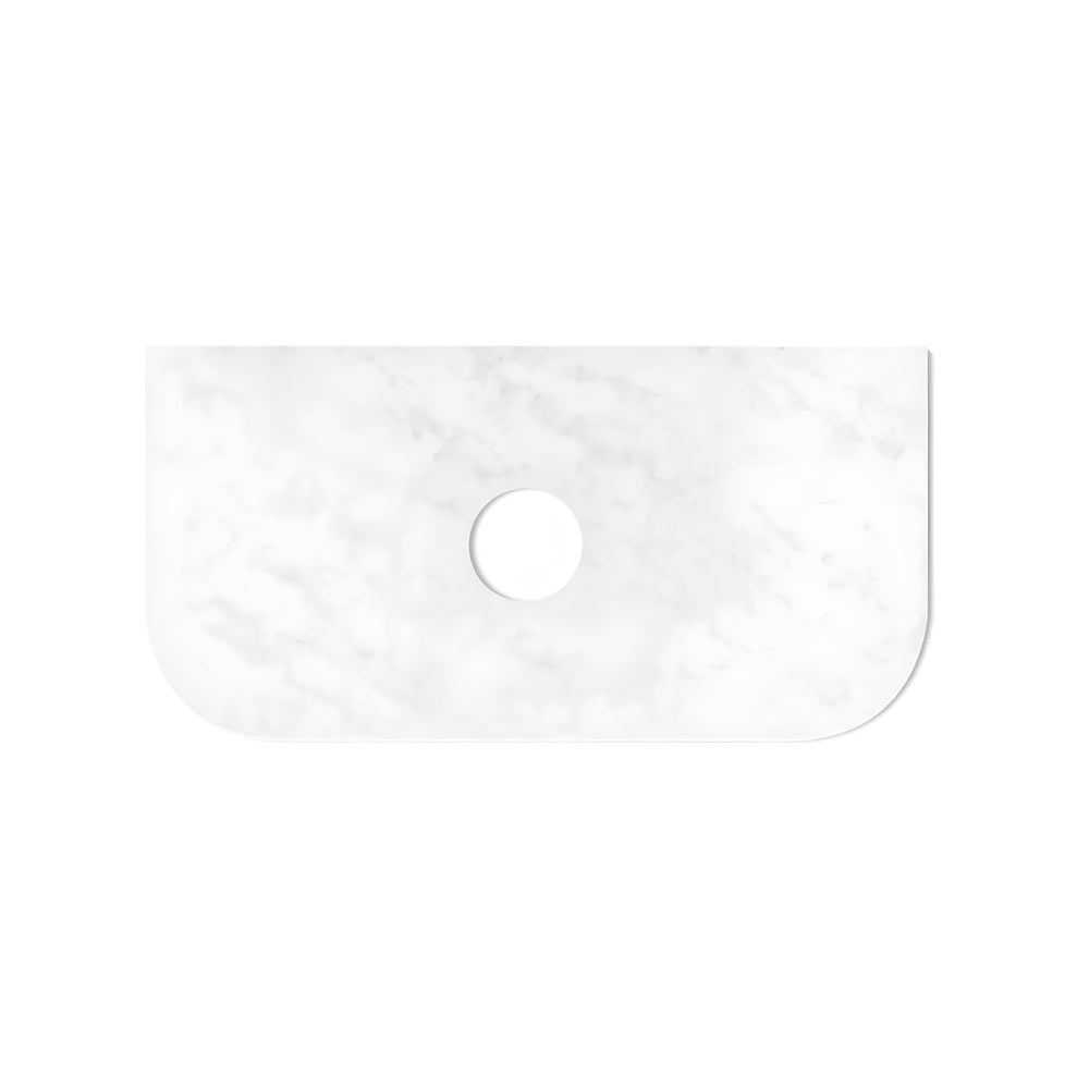 OTTI HAVANA ULTRA DELUXE CLOUDY CARRARA ABOVE COUNTER SINGLE VANITY SOLID SURFACE STONE TOP (MULTIPLE SIZES AVAILABLE)