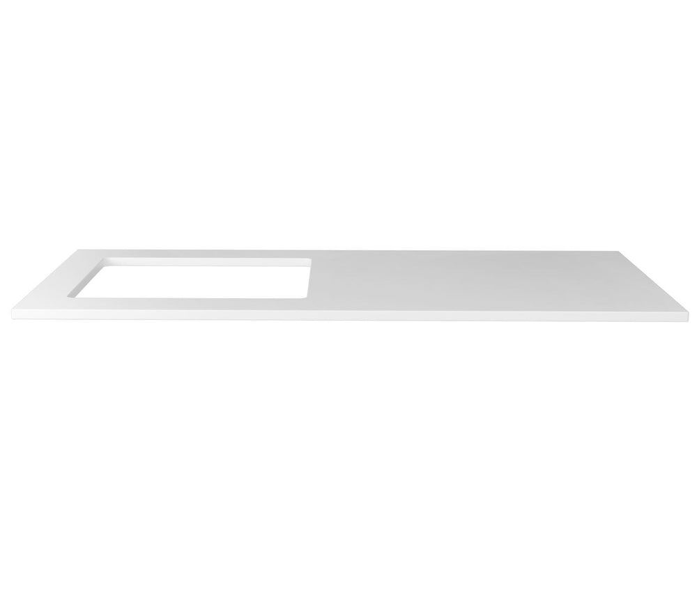 OTTI SOLID SURFACE MATTE WHITE 1300MM LAUNDRY STONE TOP