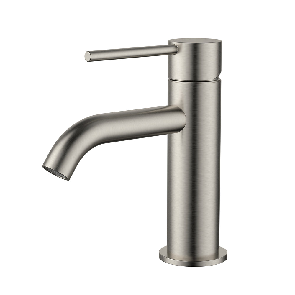 MODERN NATIONAL STAR MINI BASIN MIXER 158MM BRUSHED NICKEL