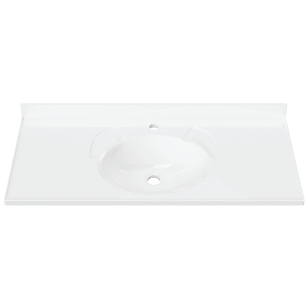 DUROCLASS SUPREME GLOSS WHITE SINGLE BOWL UNDERMOUNT VANITY TOP (MULTIPLE SIZES AVAILABLE)