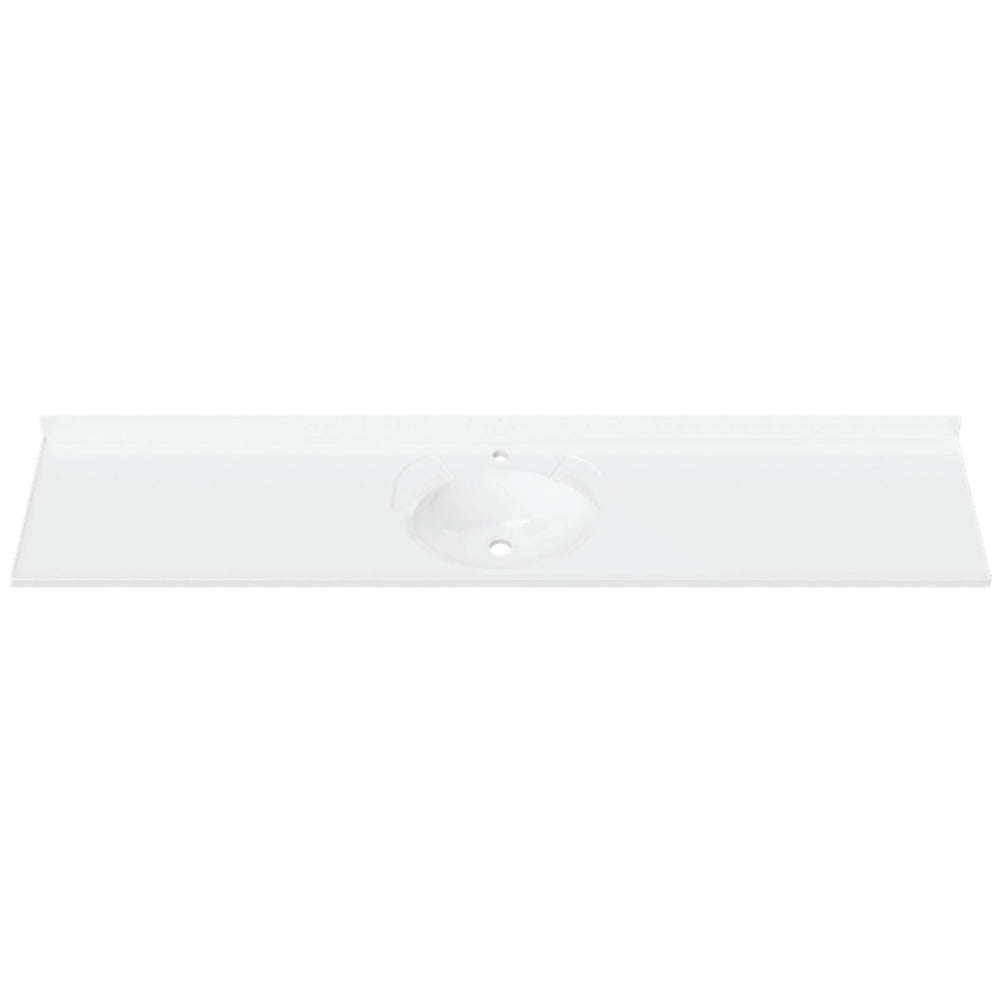 DUROCLASS SUPREME GLOSS WHITE SINGLE BOWL UNDERMOUNT VANITY TOP (MULTIPLE SIZES AVAILABLE)