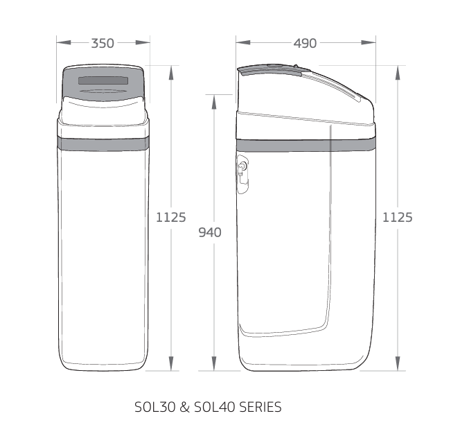 PURETEC SOL30 WATER SOFTENER WHITE
