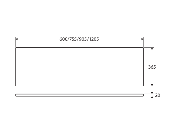 FIENZA NERO VENA SILICA FREE RECTANGULAR STONE BENCHTOP (AVAILABLE IN 750MM, 900MM AND 1200MM)
